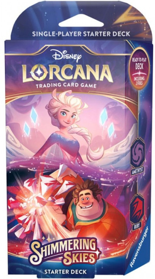 Disney Lorcana - Shimmering Skies Starter Deck - Elsa & Wreck-It Ralph