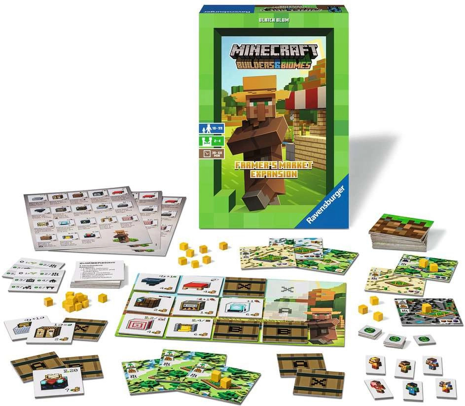 Minecraft - Builders & Biomes Board Game: Farmer\s Market Expansion