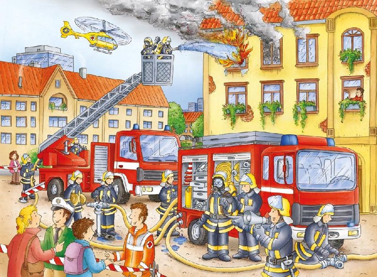 Puzzel 100 XXL Brandweer