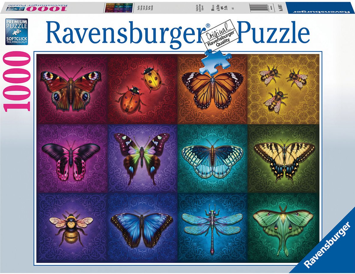 Puzzel 1000 stukjes Gevleugelde dieren