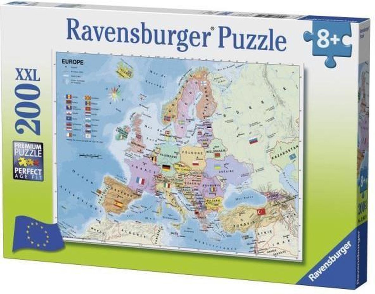 Puzzel 200 stks Carte dEurope