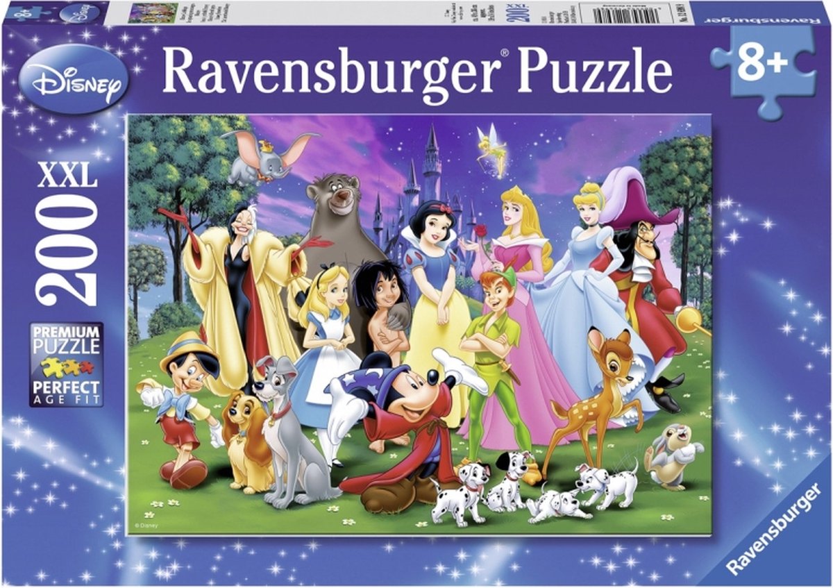 Puzzel 200stukjes xxl Disney AND apos;s lievelingen