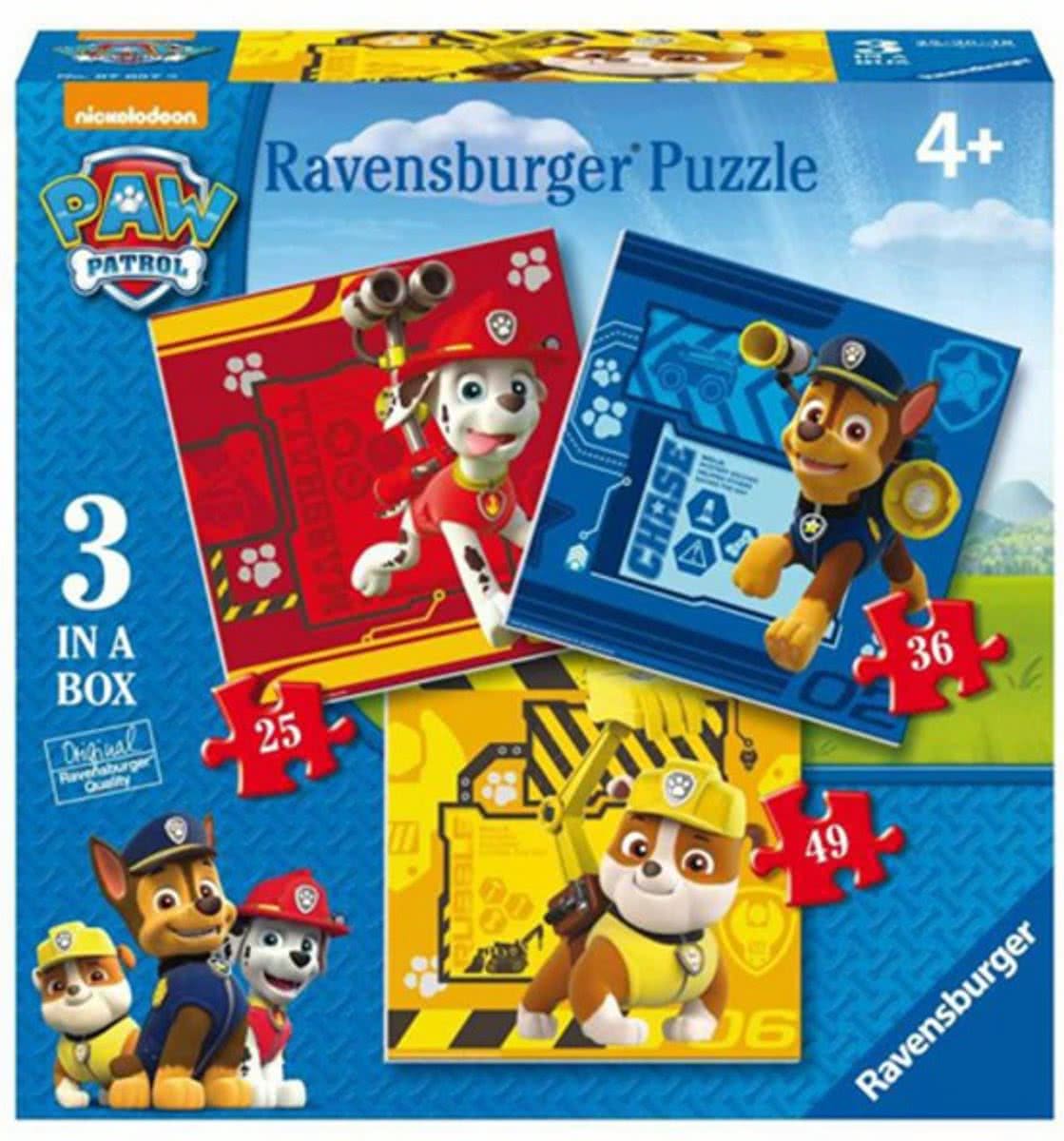 Puzzel Paw Patrol 3-In-1