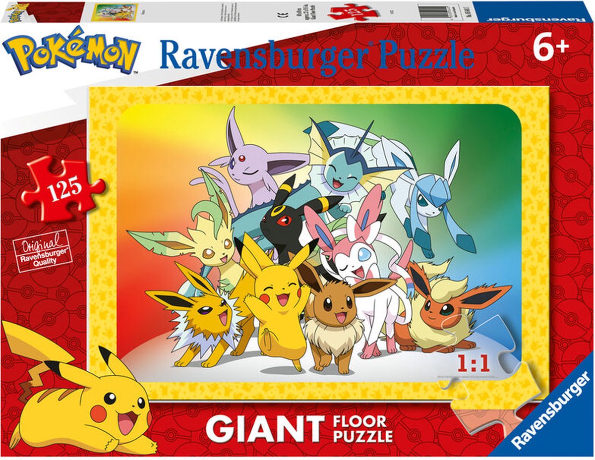 Puzzel Pokemon 125 stukjes 69x49 cm