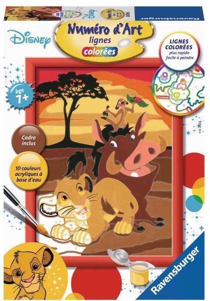 RAVENSBURGER - Disney Little Lion King Art Number