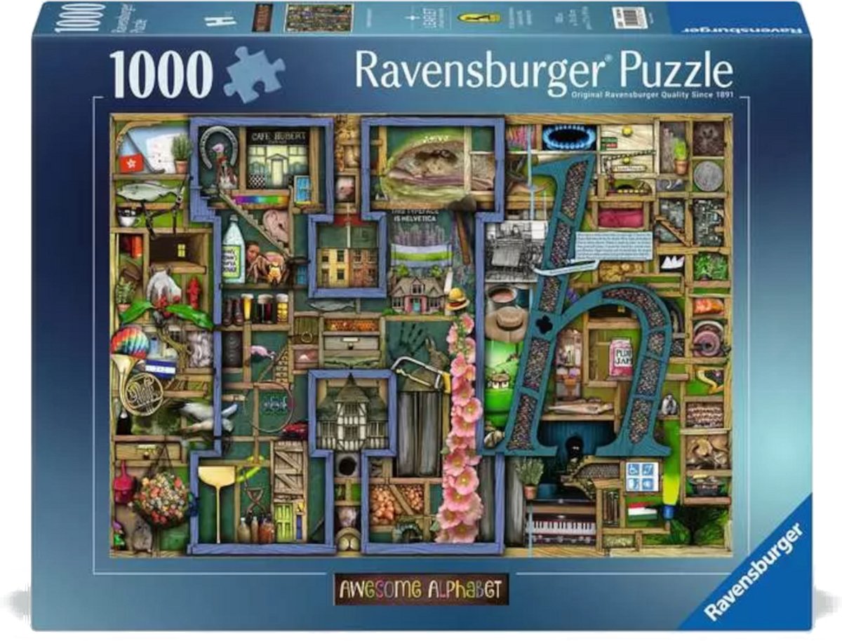   - Awesome Alphabet H - 1000 stukjes - Puzzel