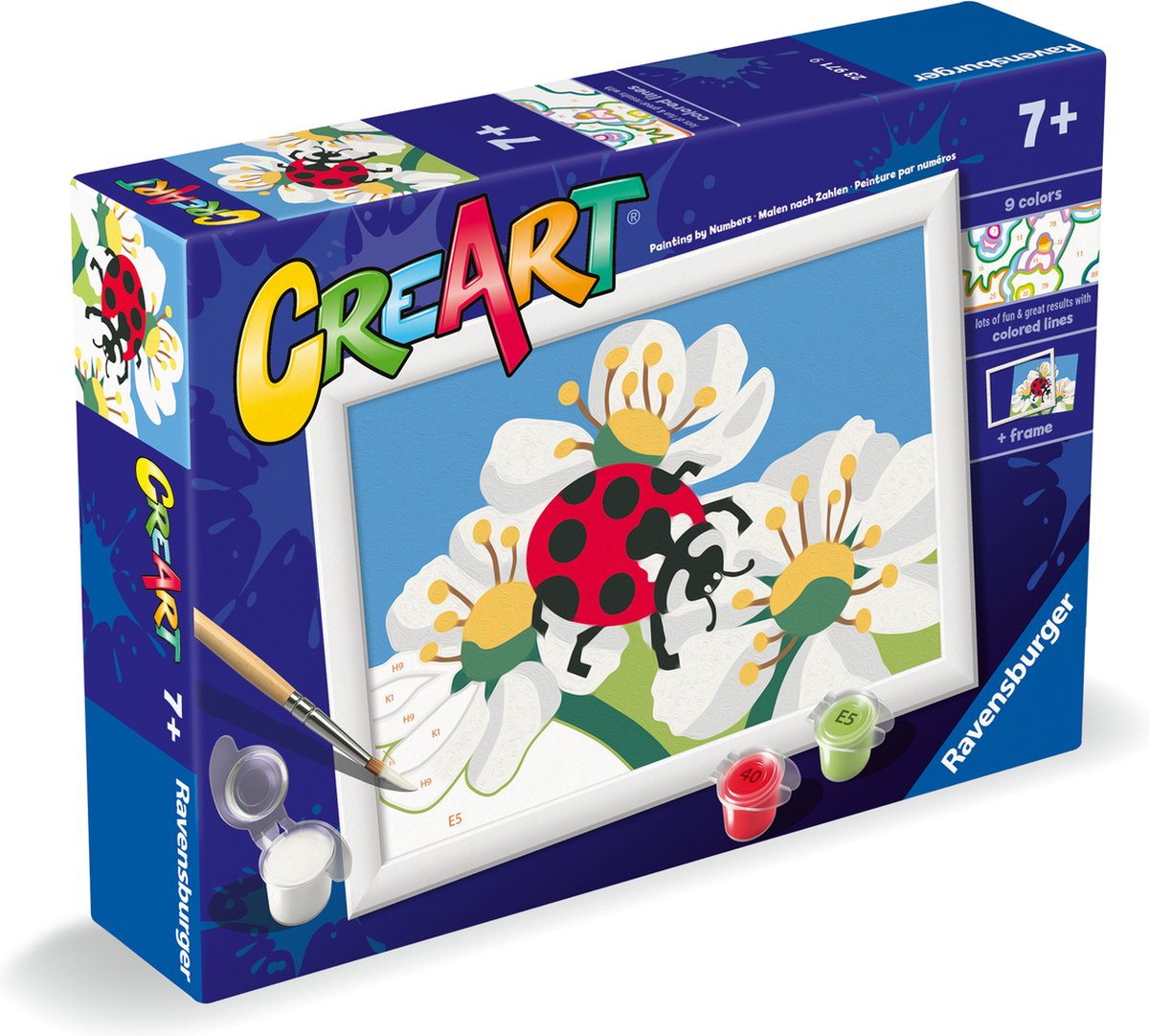   - CreArt Lieveheersbeestje - Schilderen op Nummer - Vanaf 7 Jaar