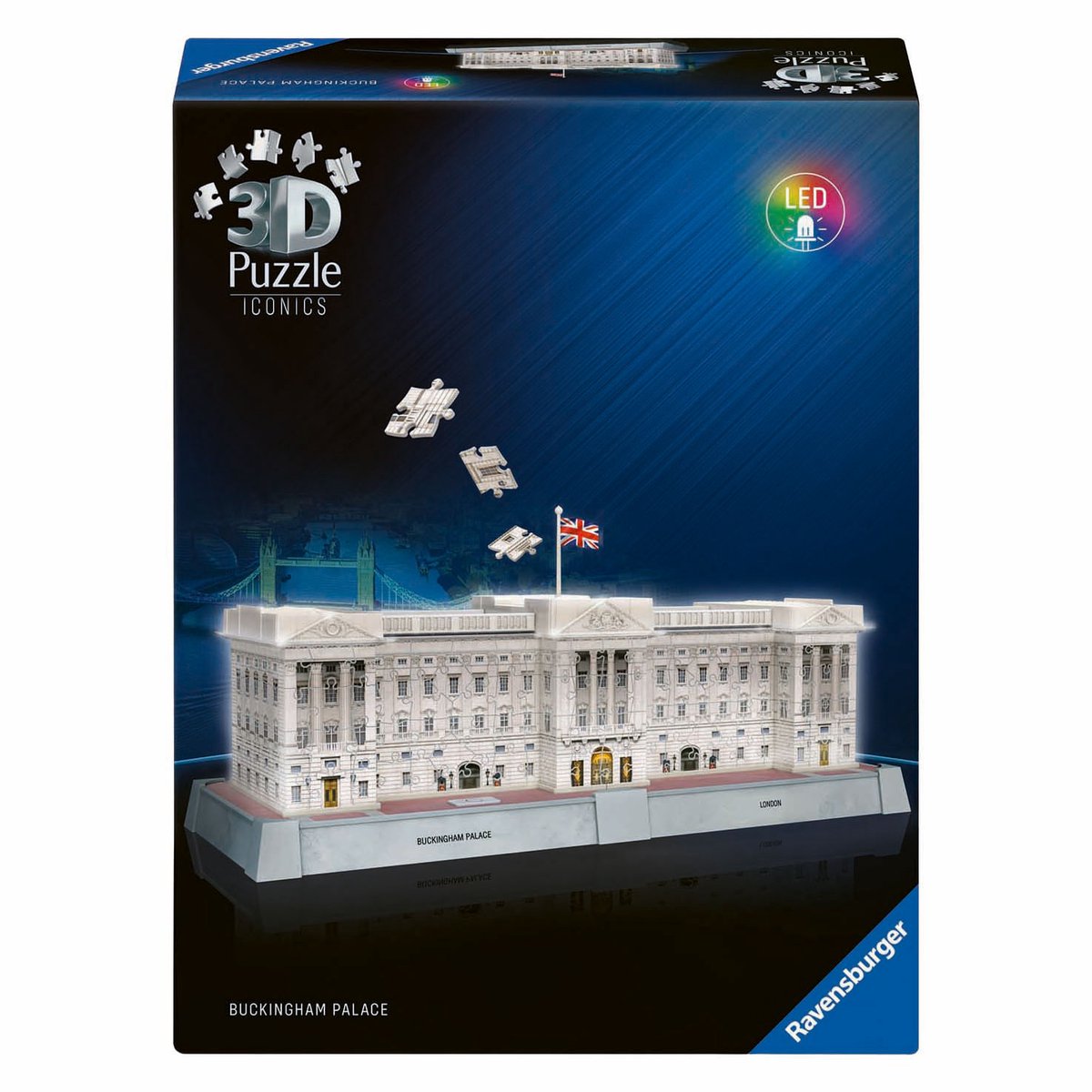   - Iconics: Buckingham Palace met licht - 3D Puzzel - 216 Stukjes - Bouwset voor kinderen vanaf 8 jaar