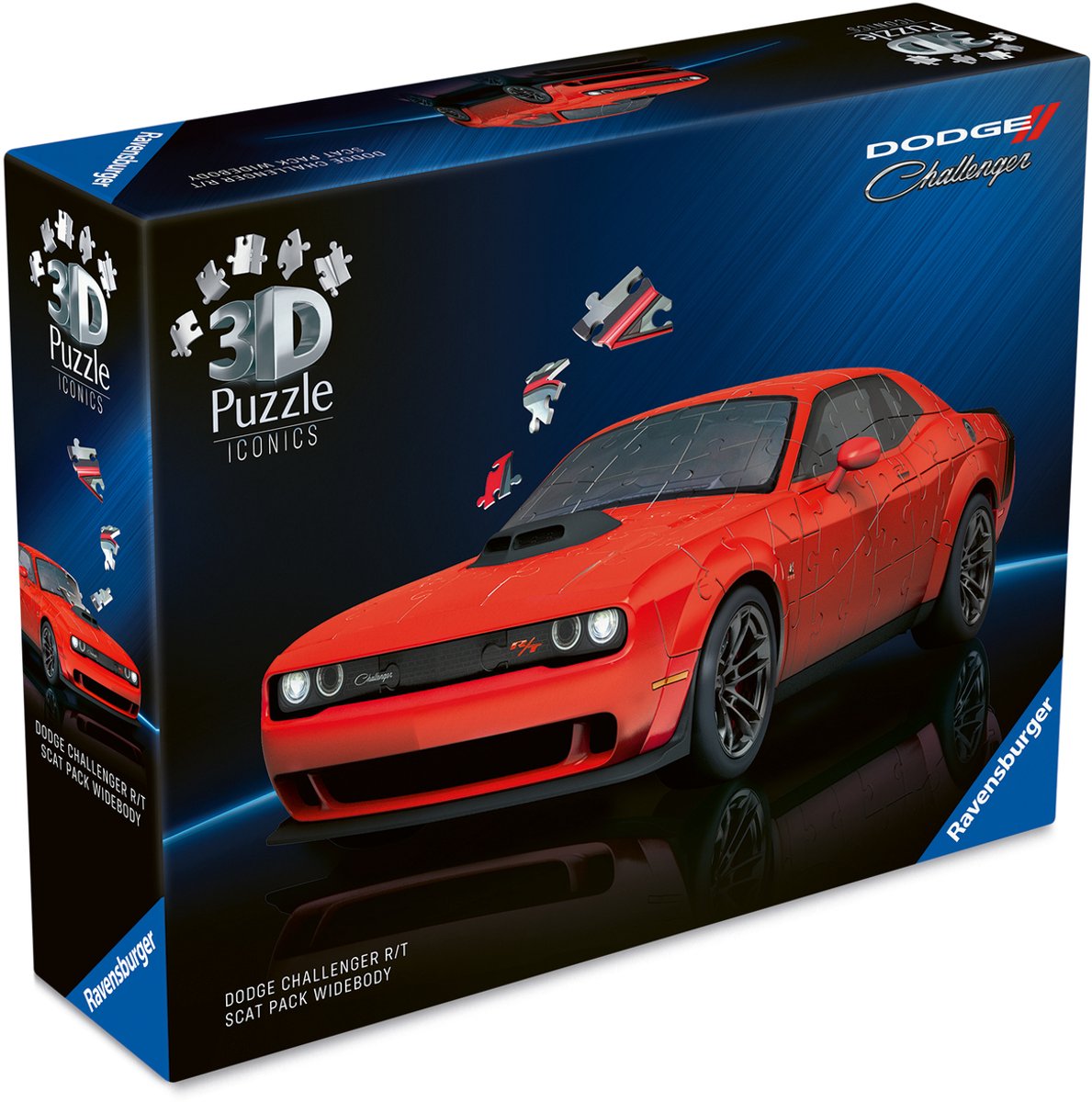   - Iconics: Dodge Challenger R/T Scat Pack Widebody - 3D Puzzel - 108 Stukjes - Bouwset voor kinderen vanaf 8 jaar