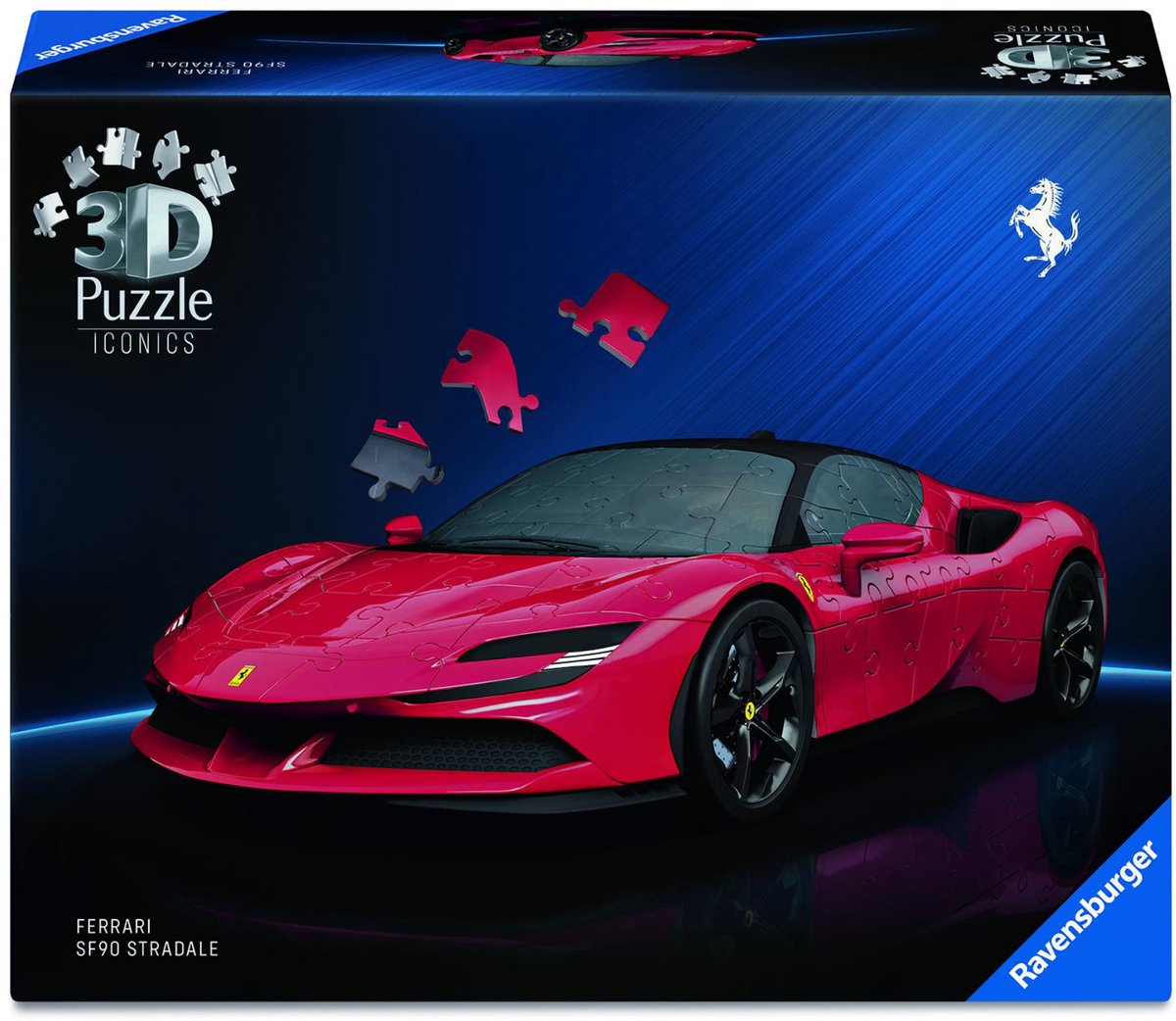   - Iconics: Ferrari SF90 Stradale - 3D Puzzel - 108 Stukjes - Bouwset voor kinderen vanaf 8 jaar