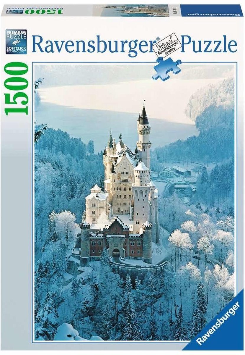 Ravensburger - Puzzle 1500 - Neuschwanstein Castle in Winter (10216219)