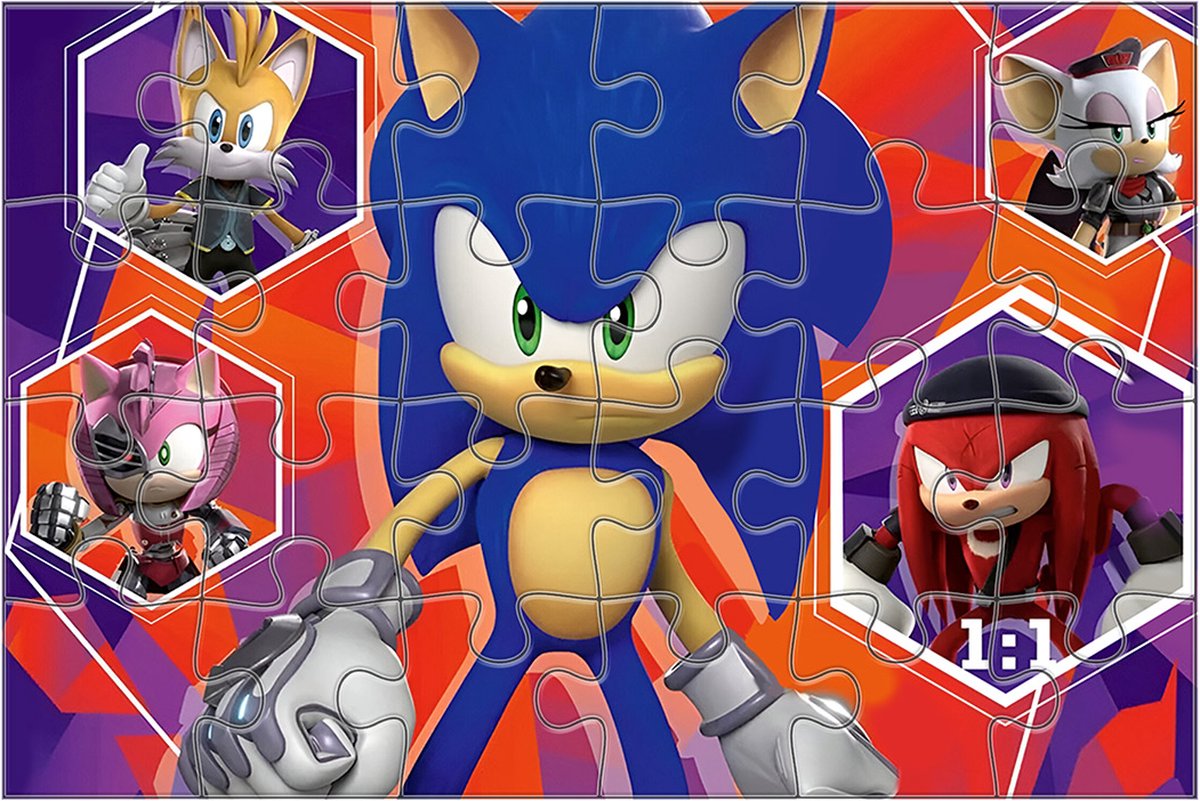   - Sonic puzzel, 24 gigantische vloercollectie, 24 stukjes