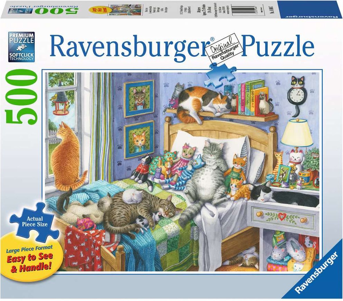 Ravensburger 149667 Legpuzzel - Kattenslaapje / Cat Nap - 500 XL stukjes