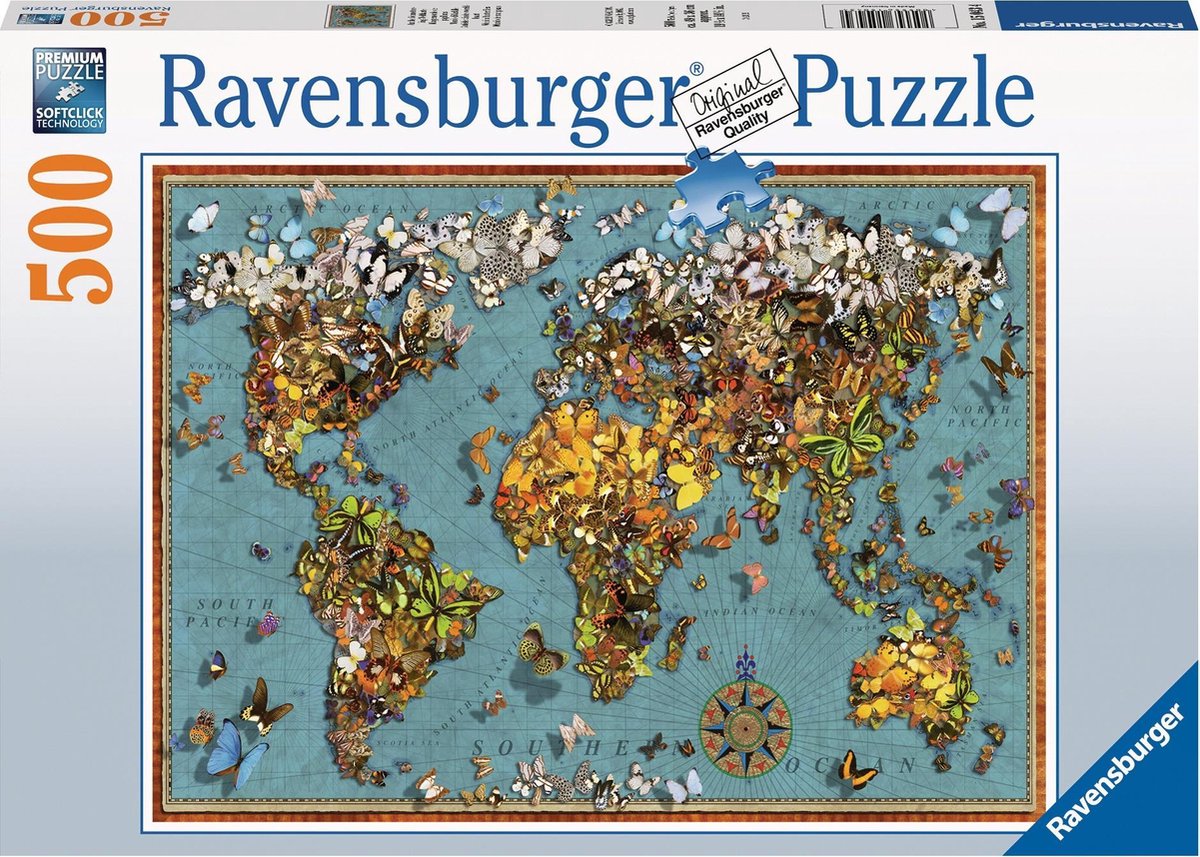 Ravensburger 15043 puzzel Contourpuzzel 500 stuk(s)