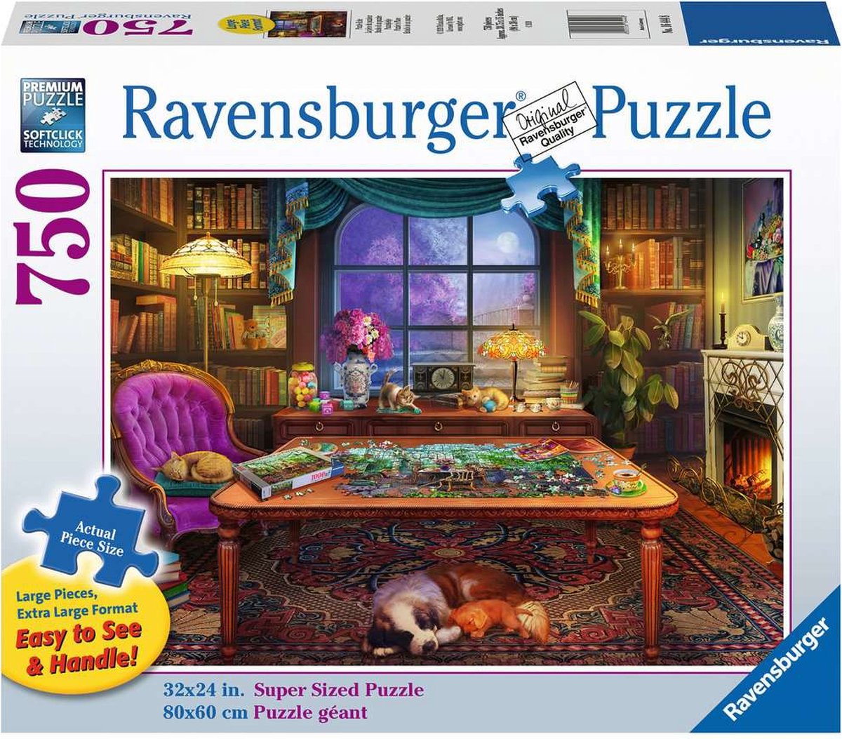 Ravensburger 164448 Puzzlers Place / De Puzzelkamer - 750 XXL stukjes  Legpuzzel