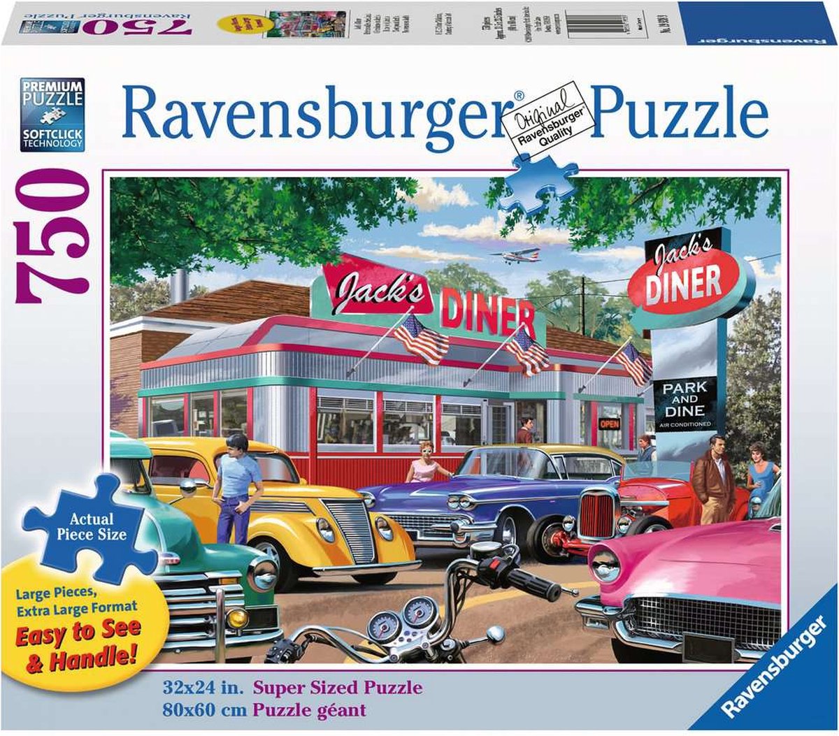 Ravensburger 199389 - Meet you at Jacks - Legpuzzel 750 XXL stukken