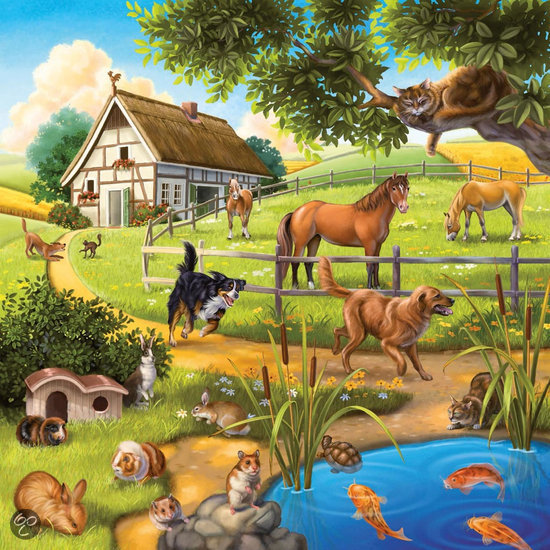   3 in 1 Puzzel - Dieren