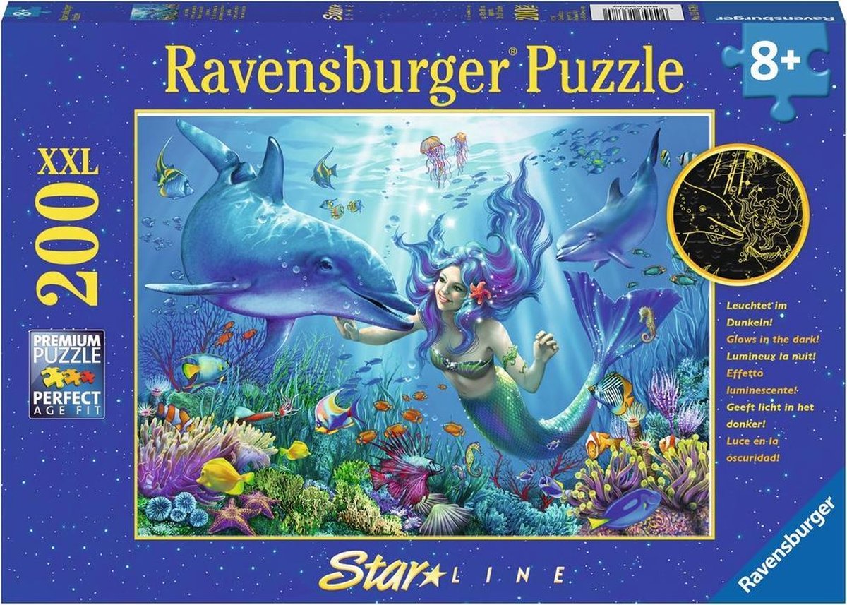 Ravensburger 4005556136780 Legpuzzel 200 stuk(s) Onder water