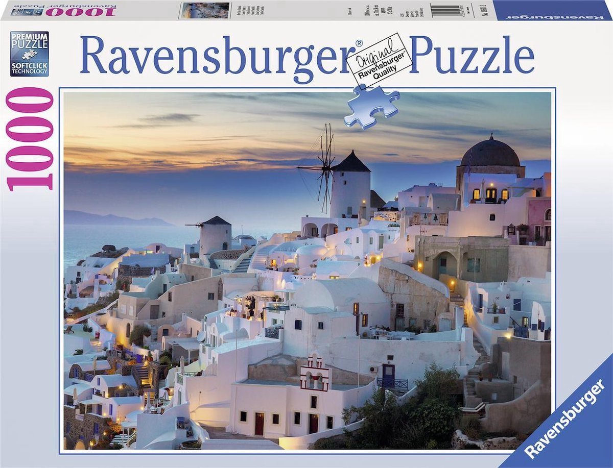 Ravensburger Avond over Santorini