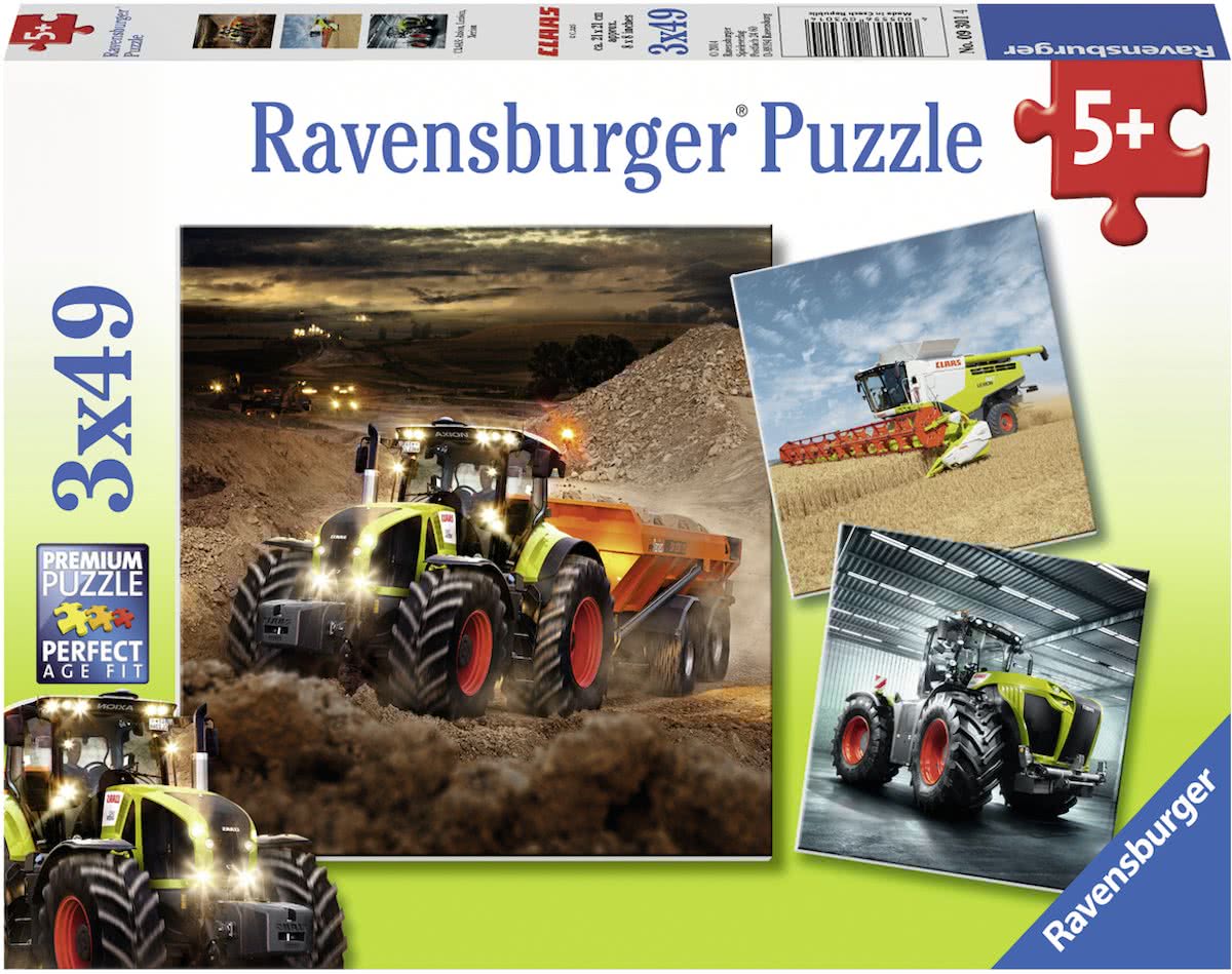   Axion, Lexion, Xerion- Drie puzzels van 49 stukjes - kinderpuzzel