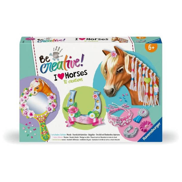  -Be Creative Horse - Multi-activiteitenpakket paarden - 10 creaties - Ontspannende en creatieve activiteit -