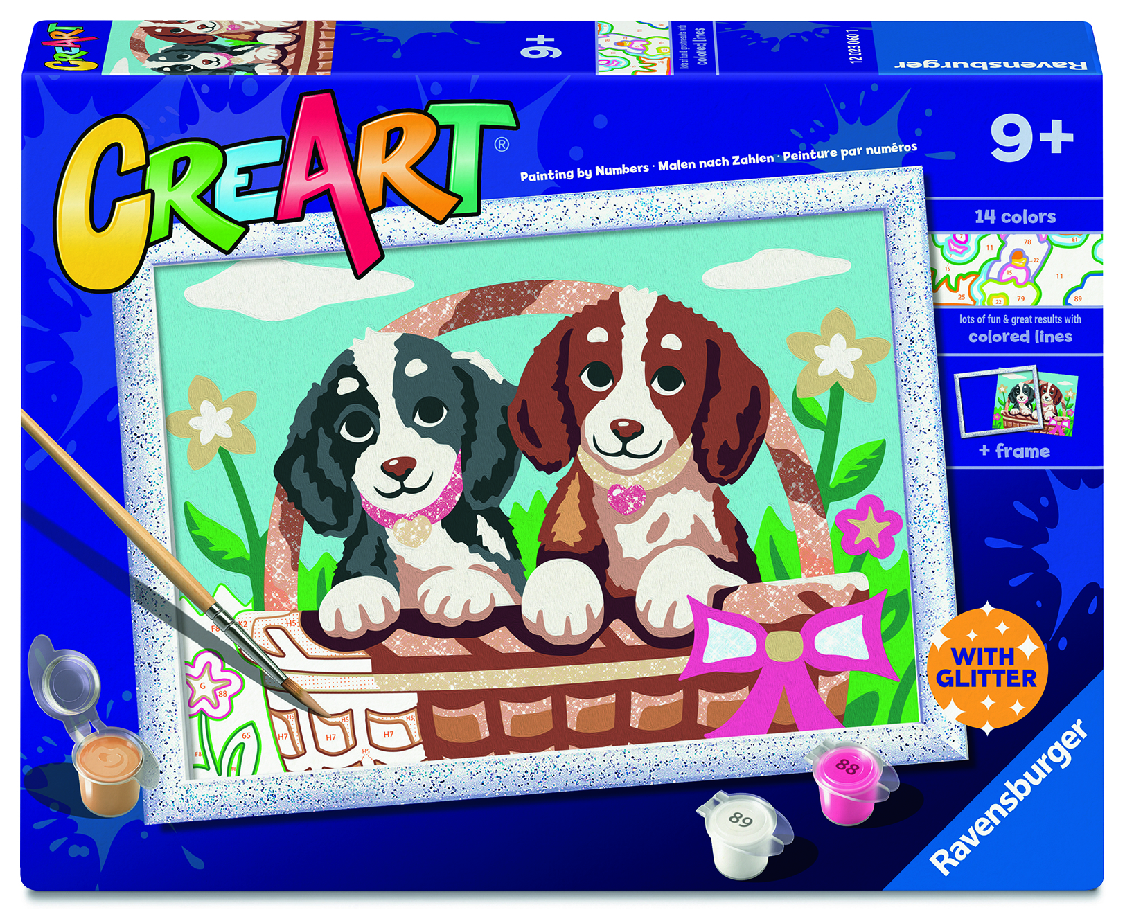   CreArt Honden in een mandje