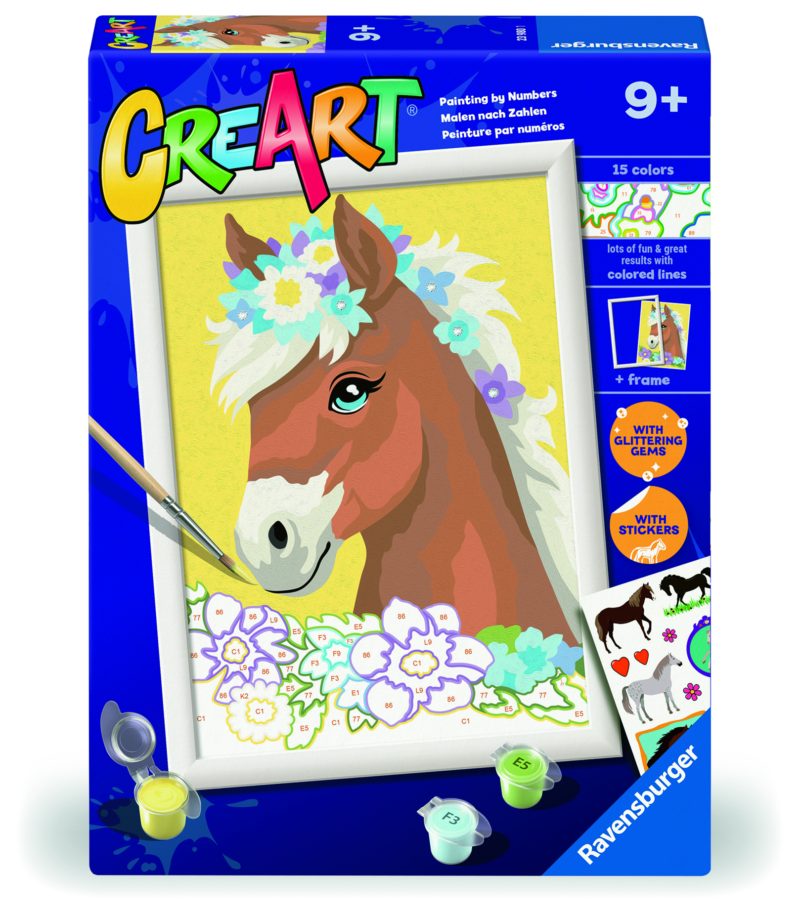   CreArt Horse with flowers