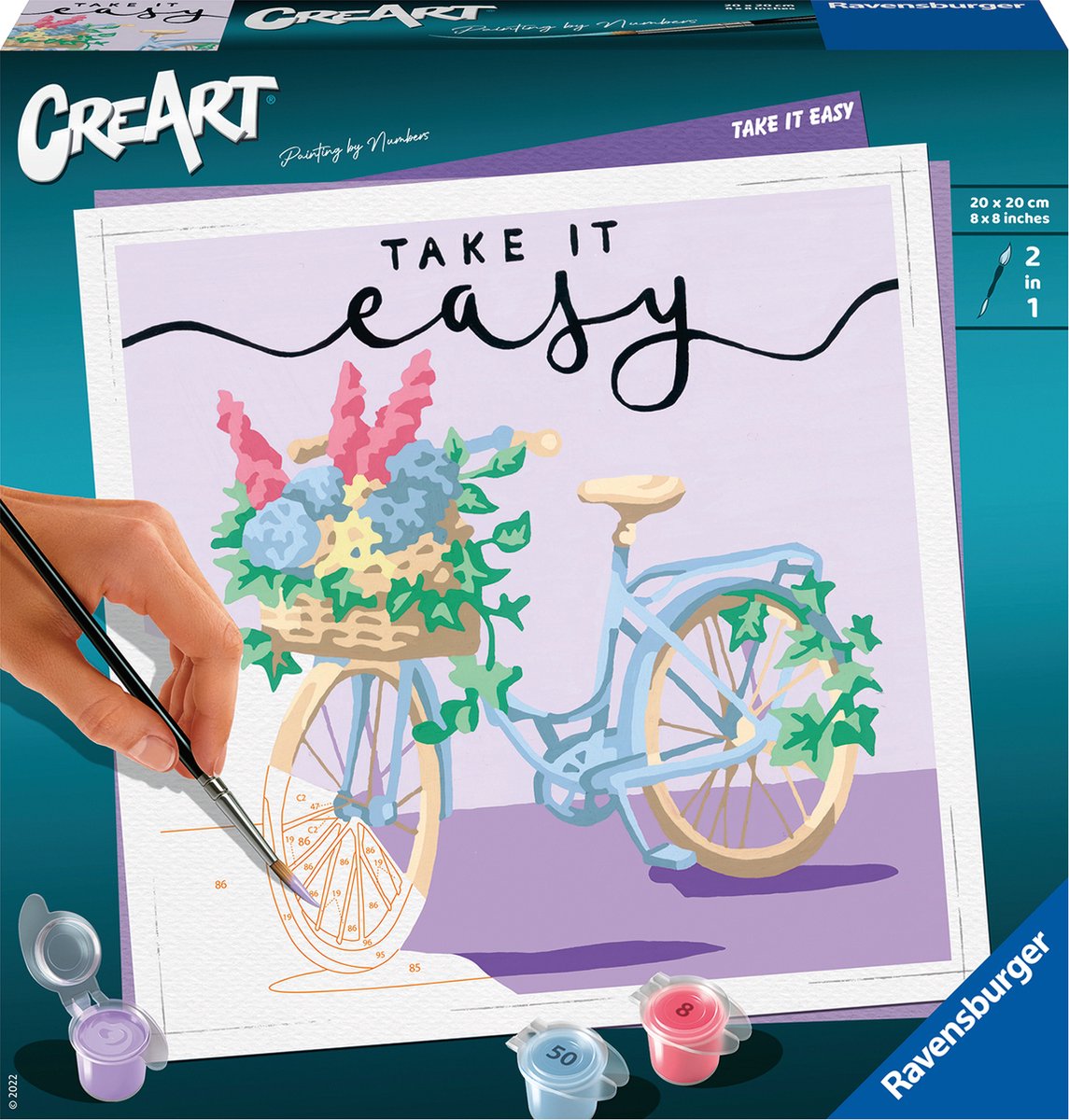   CreArt Take It Easy - Schilderen op nummer voor volwassenen - Hobbypakket