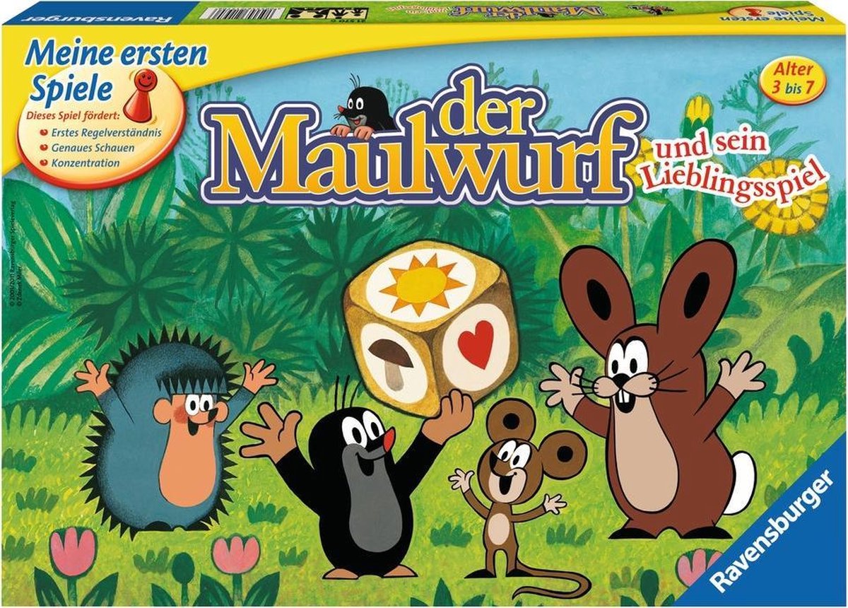   Der Maulwurf und sein Lieblingsspiel - Bordspel Duitstalig