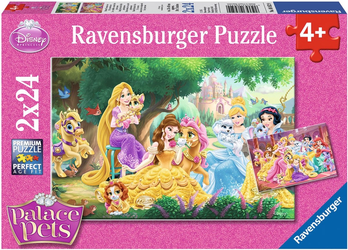   Disney Palace Pets Beste vrienden princess - Twee puzzels van 24 stukjes