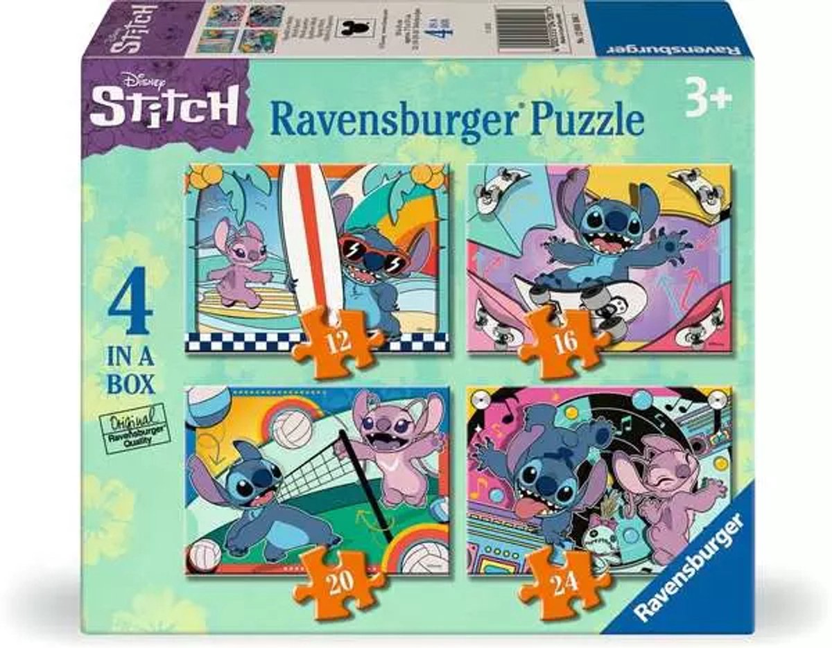   Disney puzzel Stitch kersteditie 100 XXL stukken.