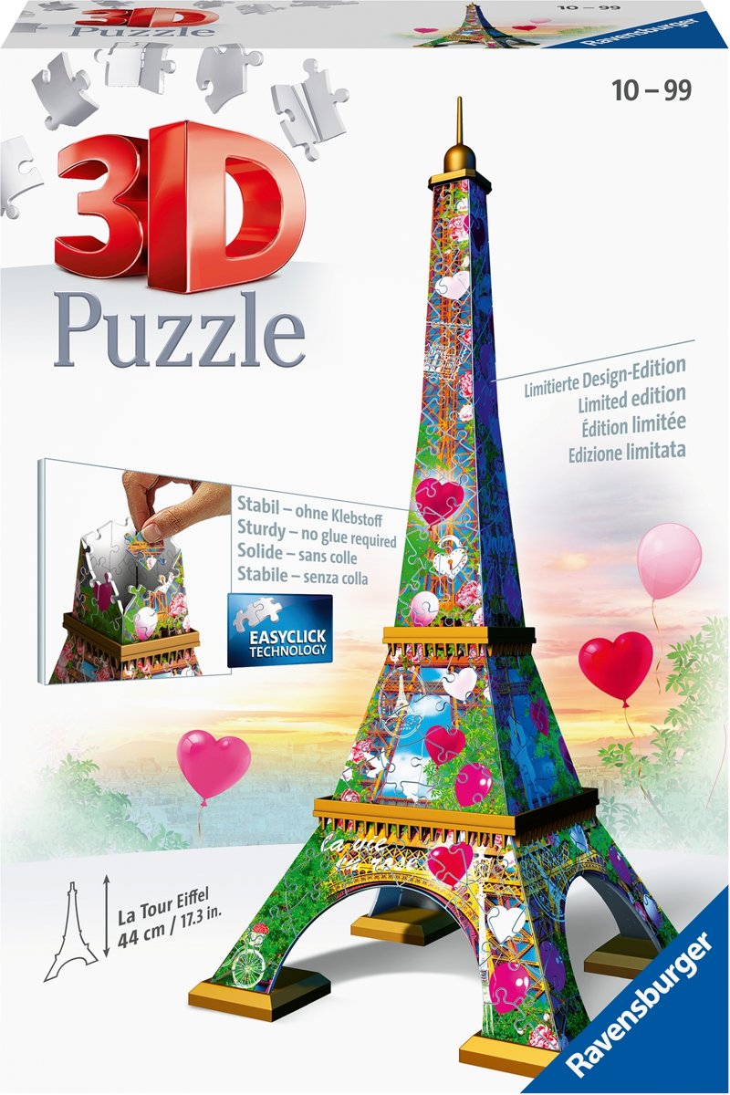   Eiffeltoren Love Edition - 3D puzzel gebouw - 216 stukjes