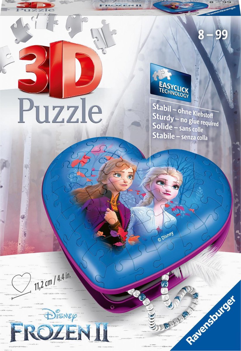   Hartendoosje Disney Frozen 2 - 3D puzzel - 54 stukjes