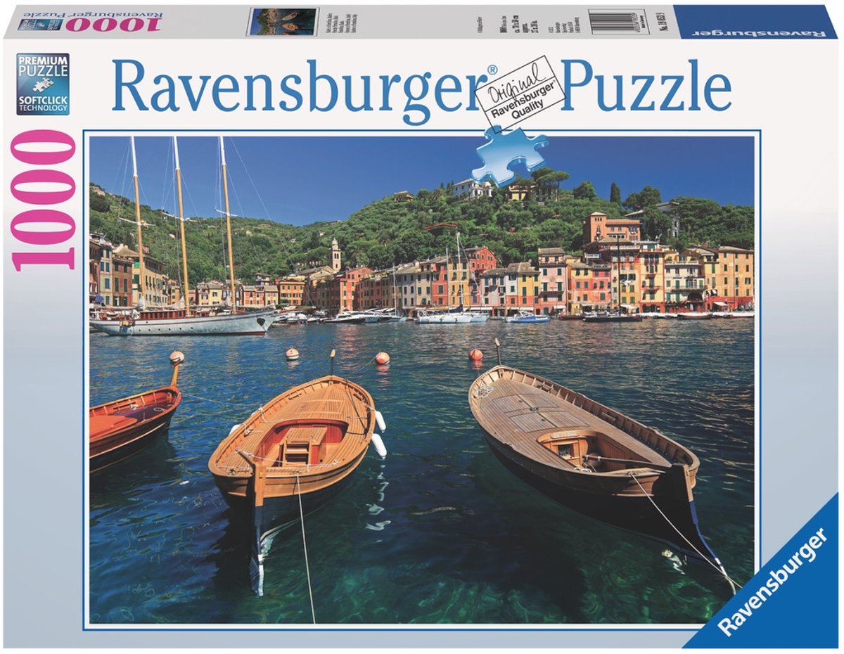   Haven in Portofino Italië - Puzzel - 1000 stukjes