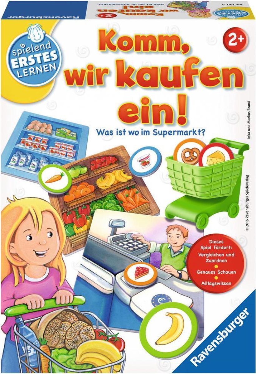 Ravensburger Komm, wir kaufen ein! Kinderen Leerzaam bordspel