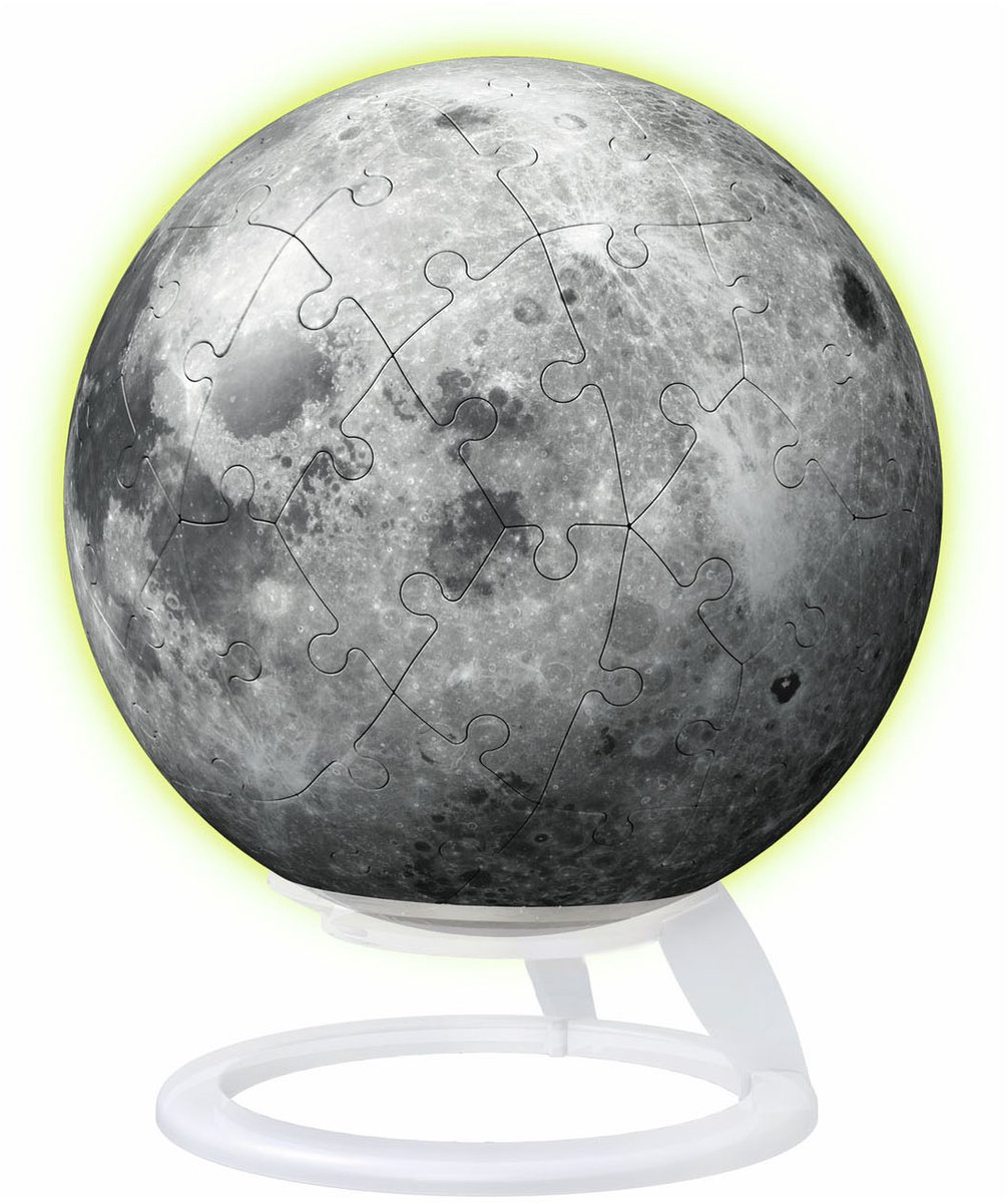   Maan Glow in the Dark - 3D Puzzel
