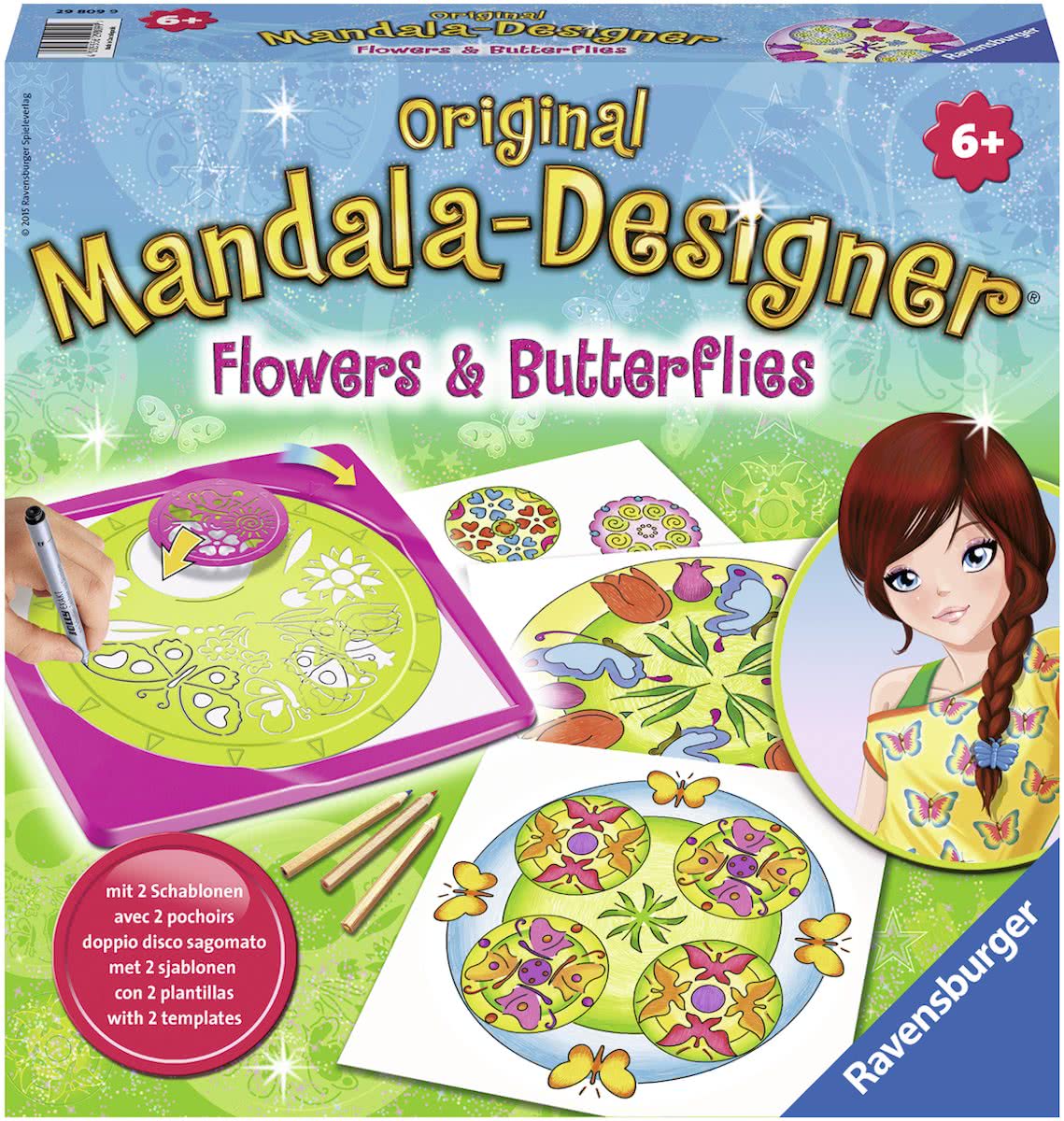   Mandala Designer® Flowers & Butterflies 2 in 1