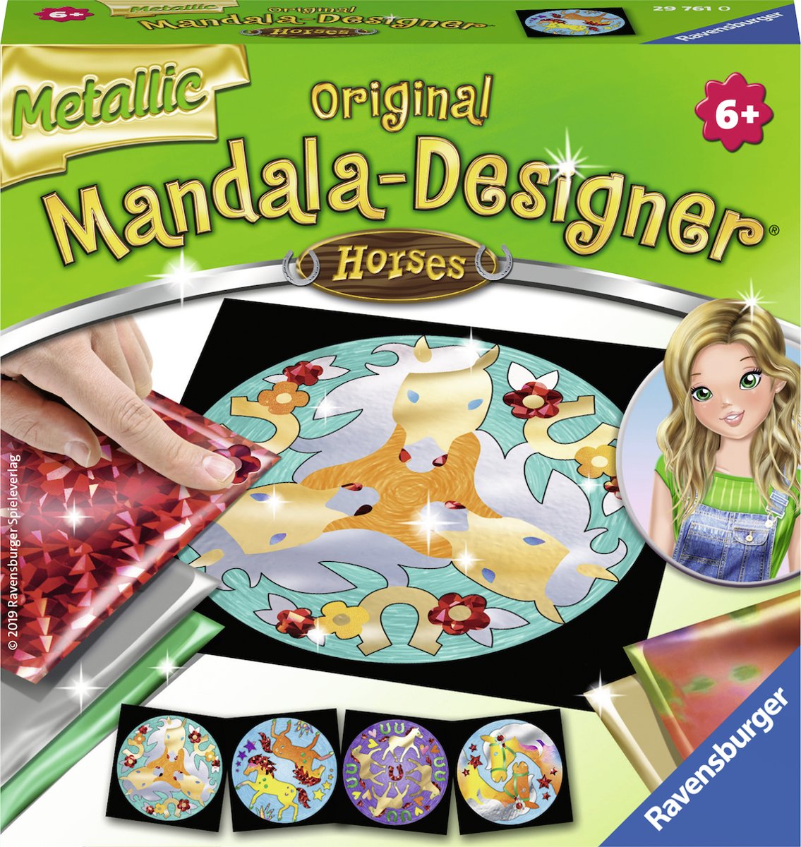   Mandala Designer® Metallic Foil Horses