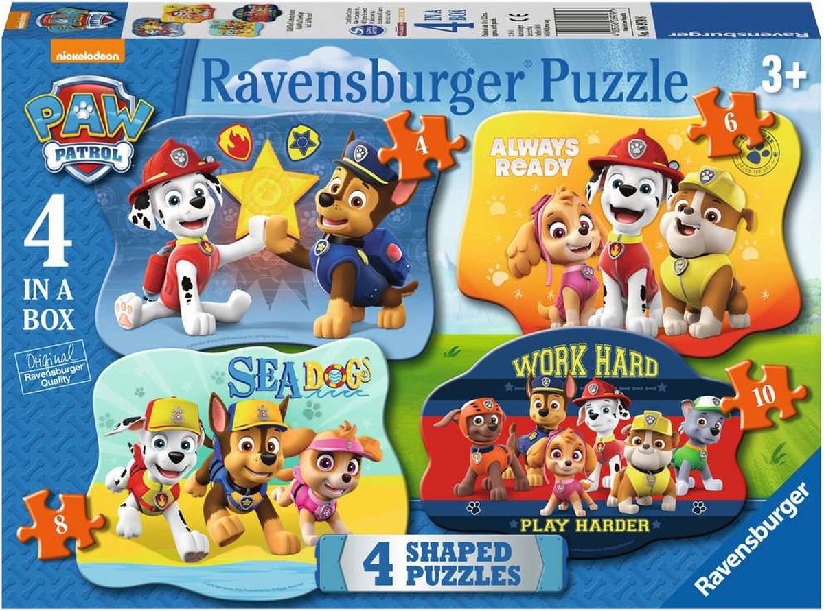   PAW Patrol Four Shaped Puzzles Legpuzzel 4 stuk(s)
