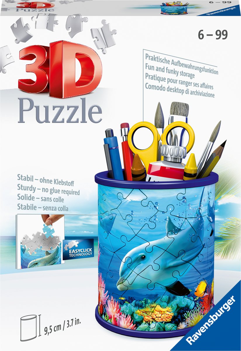   Pennenbak Onderwaterwereld - 3D puzzel - 54 stukjes