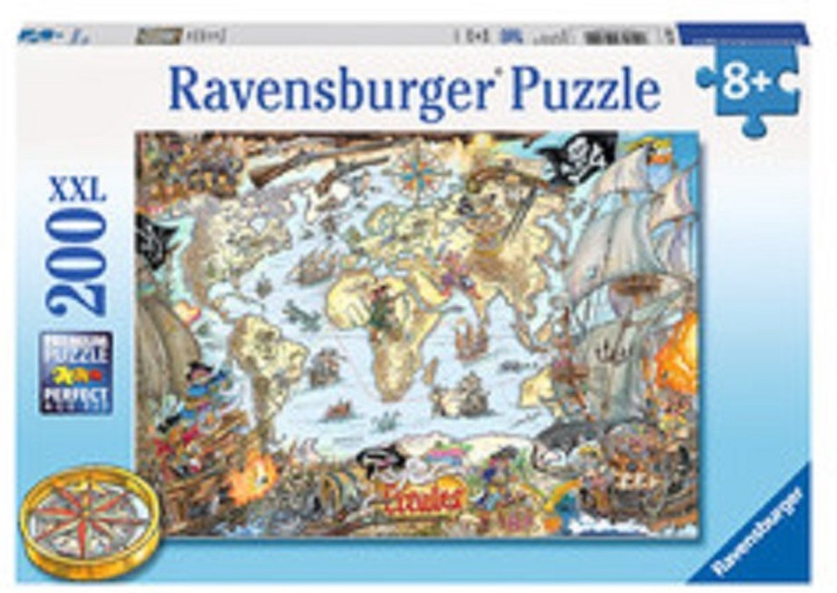   Piratenkaart - Legpuzzel - 200 Stukjes