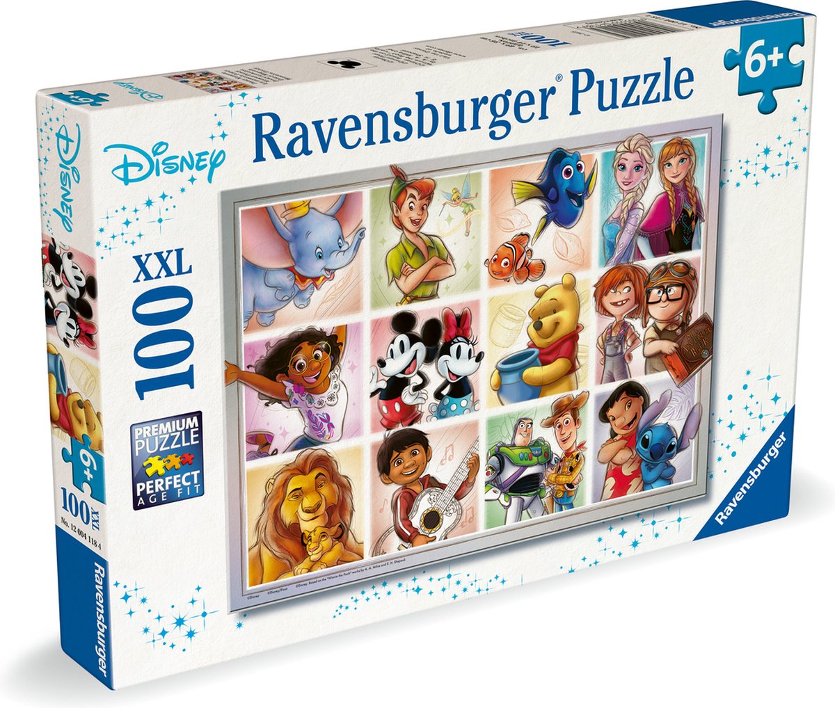   Puzzel - Disney Multi Character - 100 XXL Stukjes
