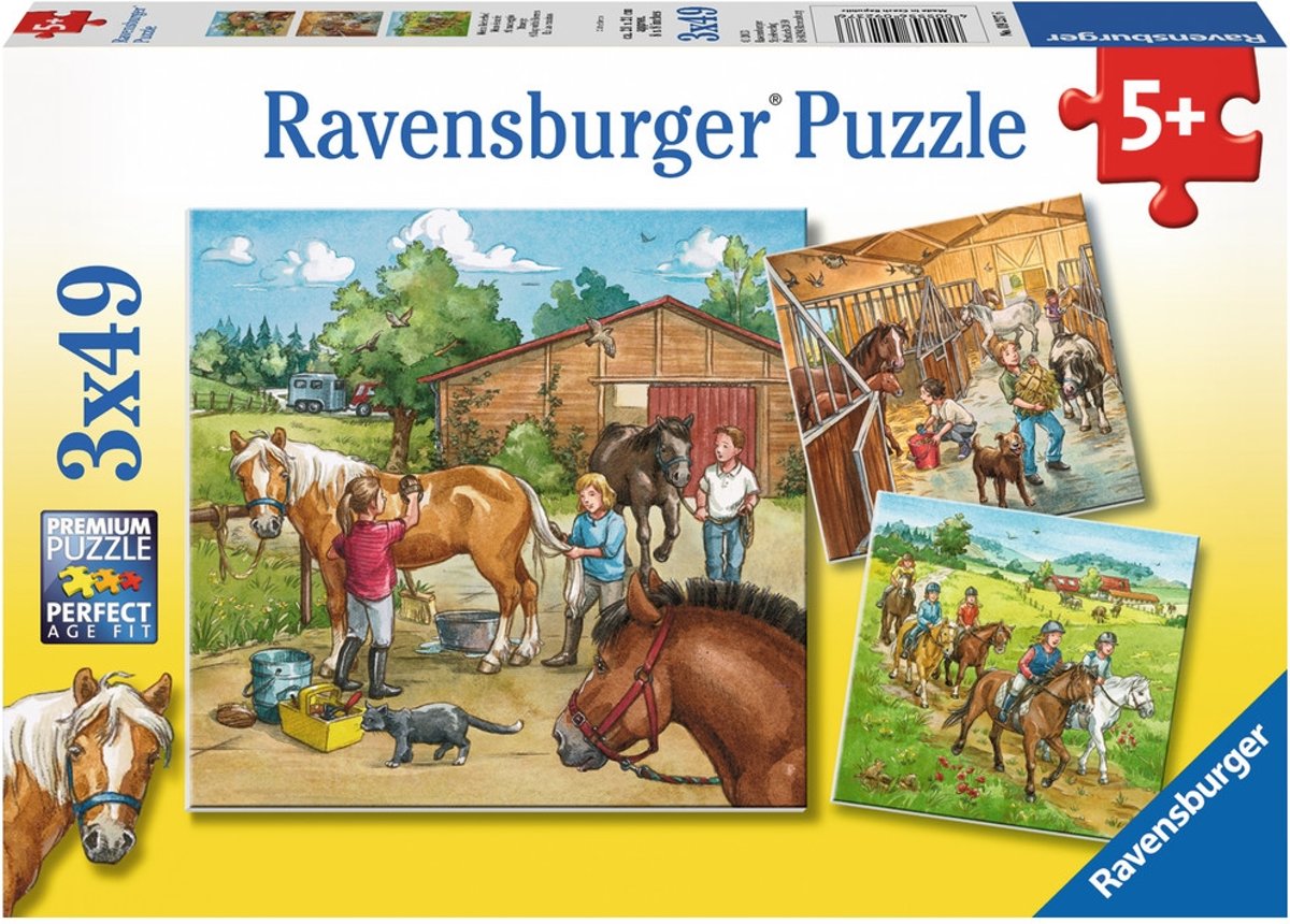   Puzzel 3x49 Stukjes - Manege