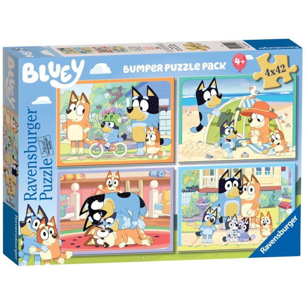   Puzzel Bluey 4 X 42 Stukjes