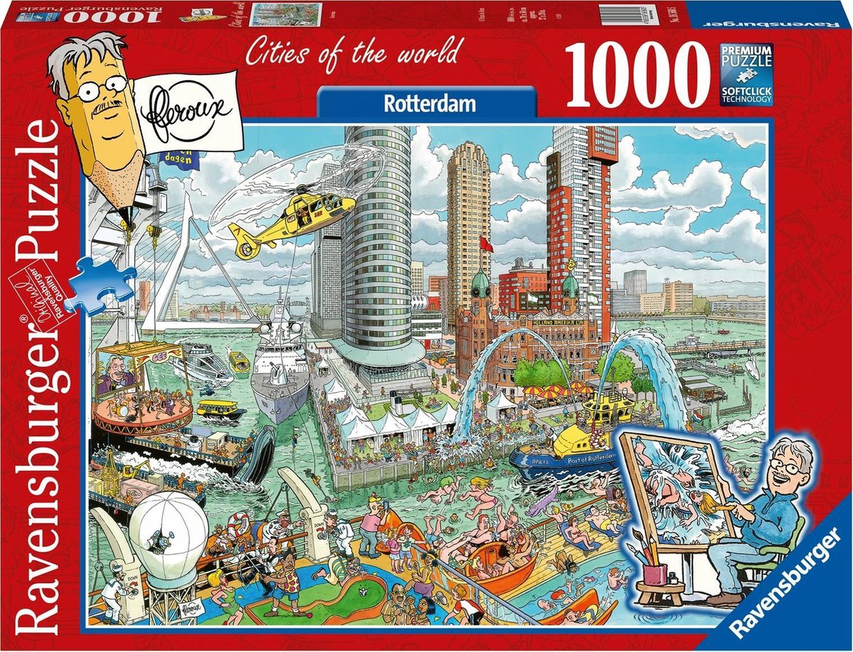   Puzzel Fleroux Rotterdam - Legpuzzel - 1000 stukjes