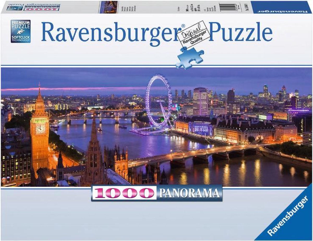   Puzzel Londen bij nacht Panorama 1000st.