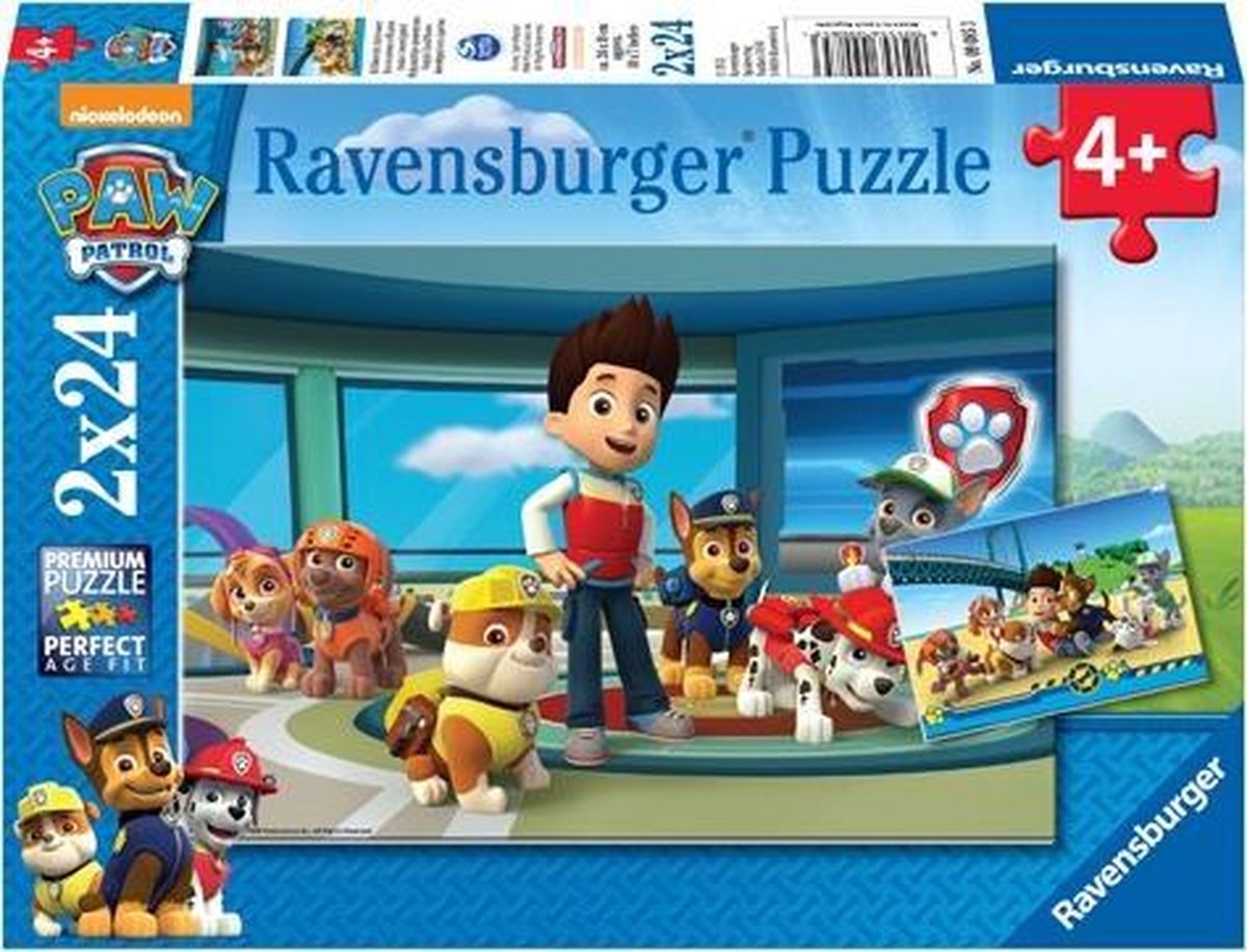 Ravensburger Puzzel PAW Patrol Hulpvaardige Speurneuzen 2X24 Stukjes