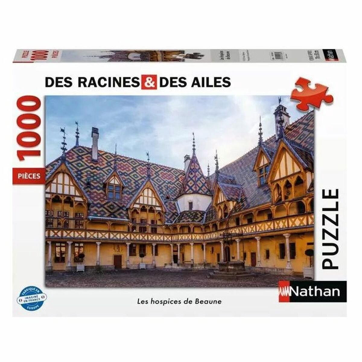   Puzzle 1000 pièces - Les hospices de Beaune / Des racines et des ailes, 1000 stuk(s), Gebouwen, 14 jaar