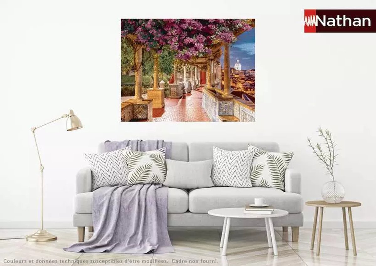   Puzzle 2000 pièces - Le mirador de Santa Luzia, Lisbonne, 2000 stuk(s), Flora, 14 jaar