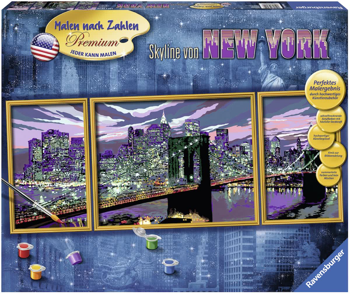   Schilderen op nummer Skyline van New York